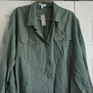 Maurices Olive Utility Jacket 2x NWT